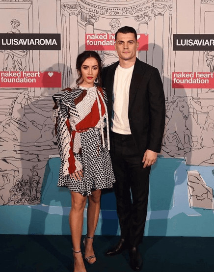 Leonita Lekaj And Granit Xhaka In An Event